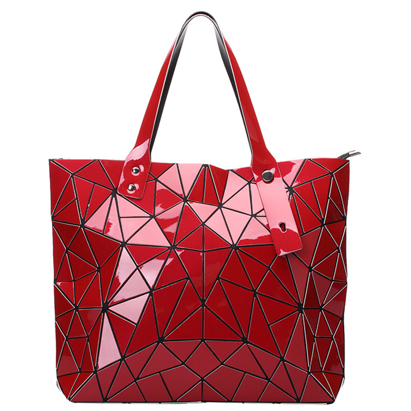 Bao Frauen luxus Handtasche Strand Hand Taschen Hologramm Schulter Tasche sac ein haupt Messenger Kupplung bolsa feminina Silber: red