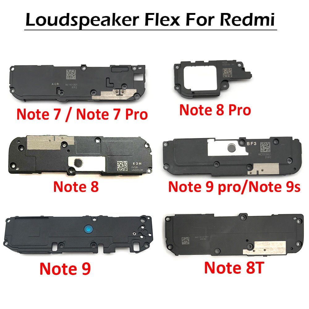 Loudspeaker Buzzer Ringer For Xiaomi Redmi Note 9S 9T 7 8 9 Pro 8 8A 8T 9 9A Mi 10 11 Pro Lite Poco M3 Loud Speaker Flex Cable