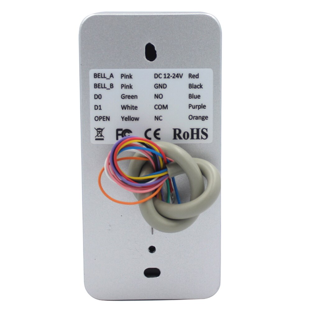 125Khz Rfid Door Access Control System IP68 Waterproof Silicone Keypad Standalone Proximity Card Reader With 2000 User