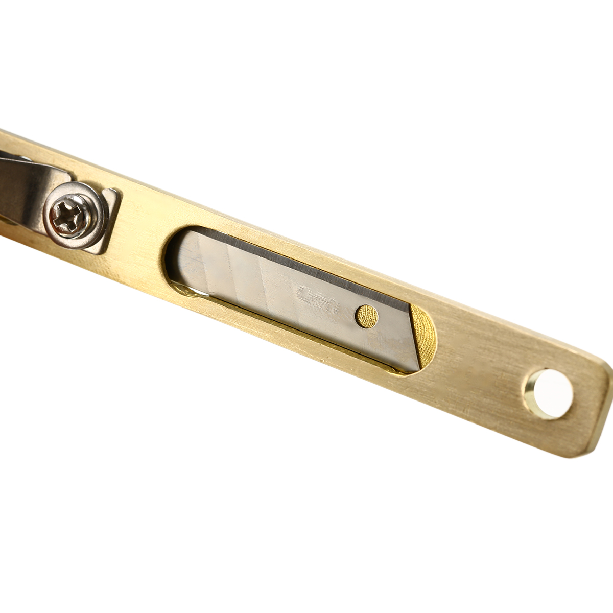 Durable Leather Craft Tools DIY Incision Cutter Copper Trimming Tool with Blade Leather Cutting Tool Belt Cutter Leathercraft