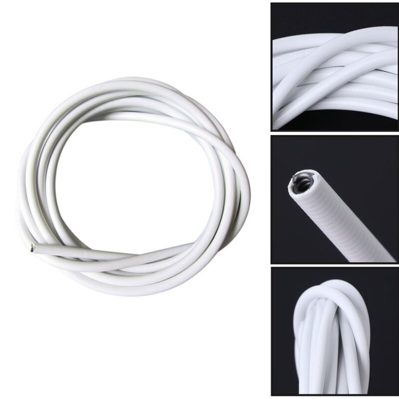 2/4 m Window Net Curtain Wire Spring Cord Cable Kit Spring Curtain Rope + 2 Pair Hooks & Eyes Replaceable Curtain Accessories