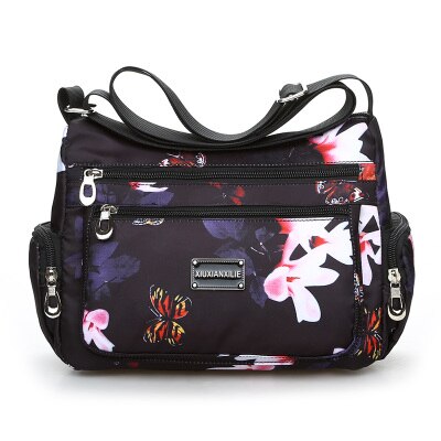 Waterproof Oxford Shoulder Bag Flarol Printing Messenger Bag Lightweight Rural Style Leisure Bag Cute Fresh Mother Bag Practical: 5