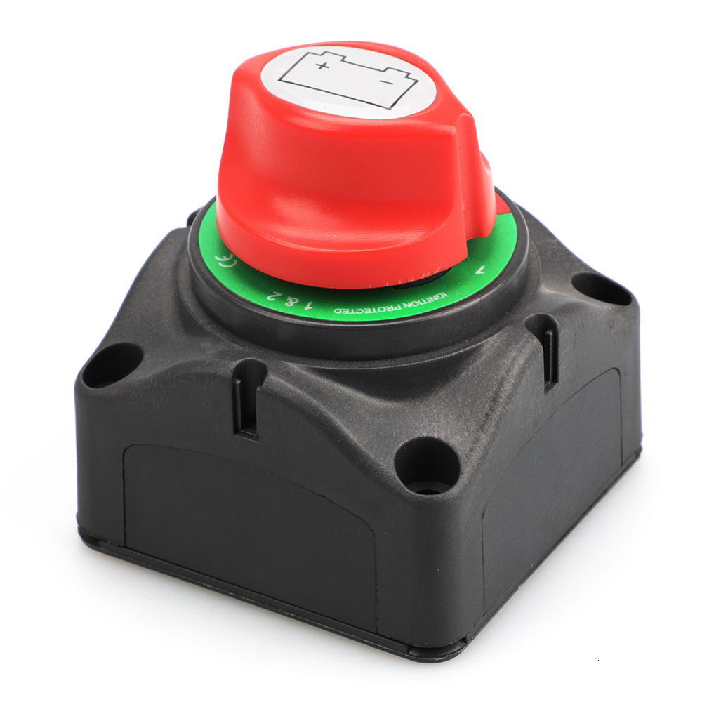 Universal- 12V 24V 48V 200a Autobatterie-Trenn schalter Doppel batteriesc Halfter 3-Positionen-Batteriewahlschalter für Autoboot: Ursprünglich Titel