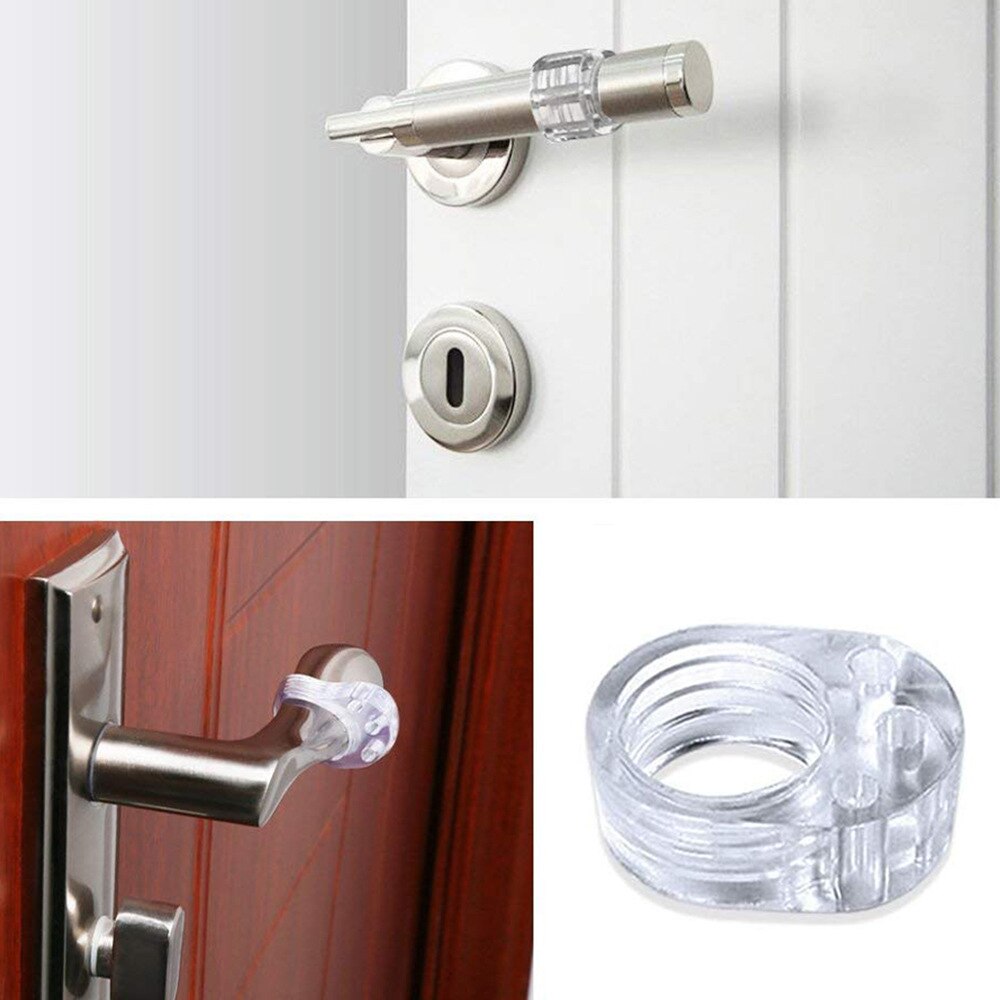 40pcs Door Stopper Transparent Silica Gel Door Handle Buffer Wall Protection Doorknob Bumper Walls Furniture Protective