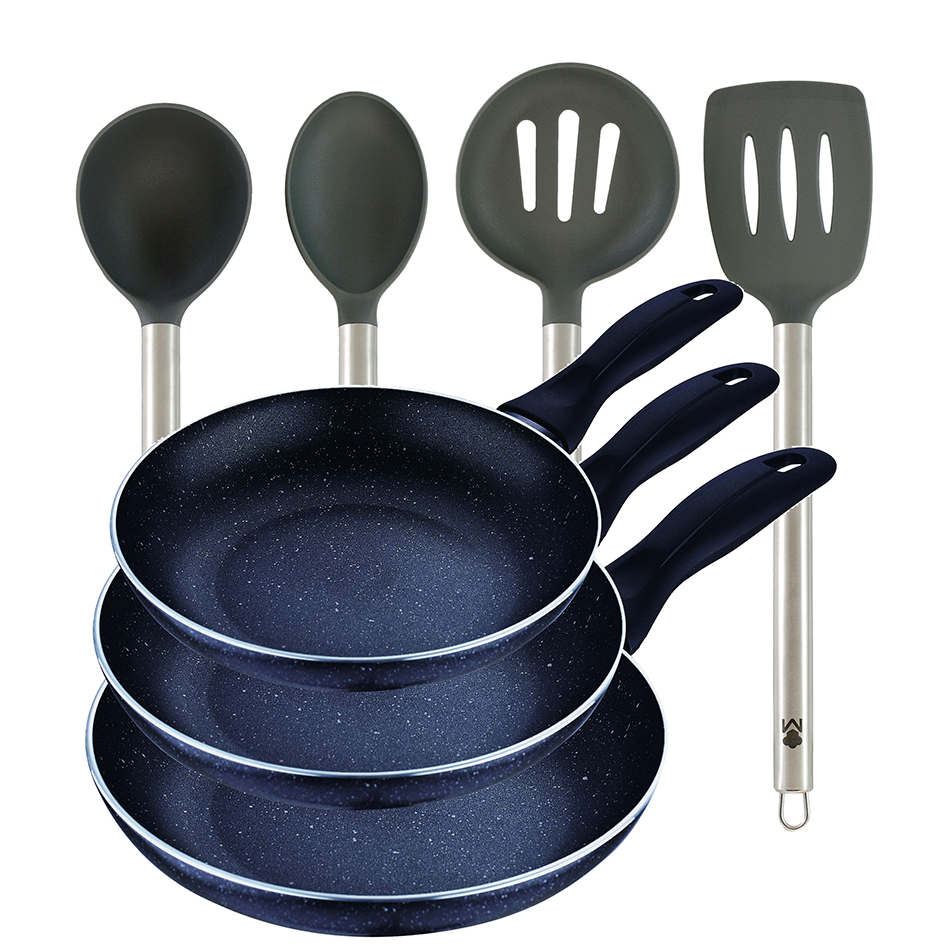 SAN IGNACIO juego de sartenes y utensilios de cocina: Pack