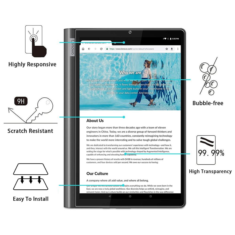Für Lenovo Yoga Smart Tab 10,1 (YT-X705F) Screen Protector Tablet Schutz Film Anti-Scratch Gehärtetem Glas