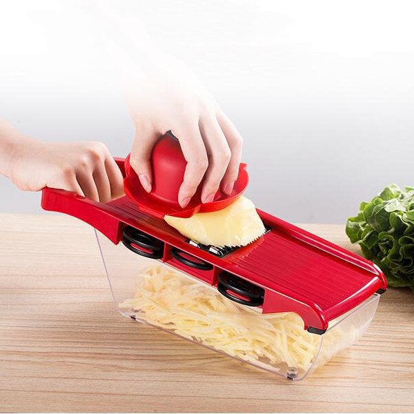 10 In 1 Mandoline Slicer Vegetable Grater Cutter Vegetable Cutter Mandoline Slicer Fruit Potato Peeler Carrot Grater Basket