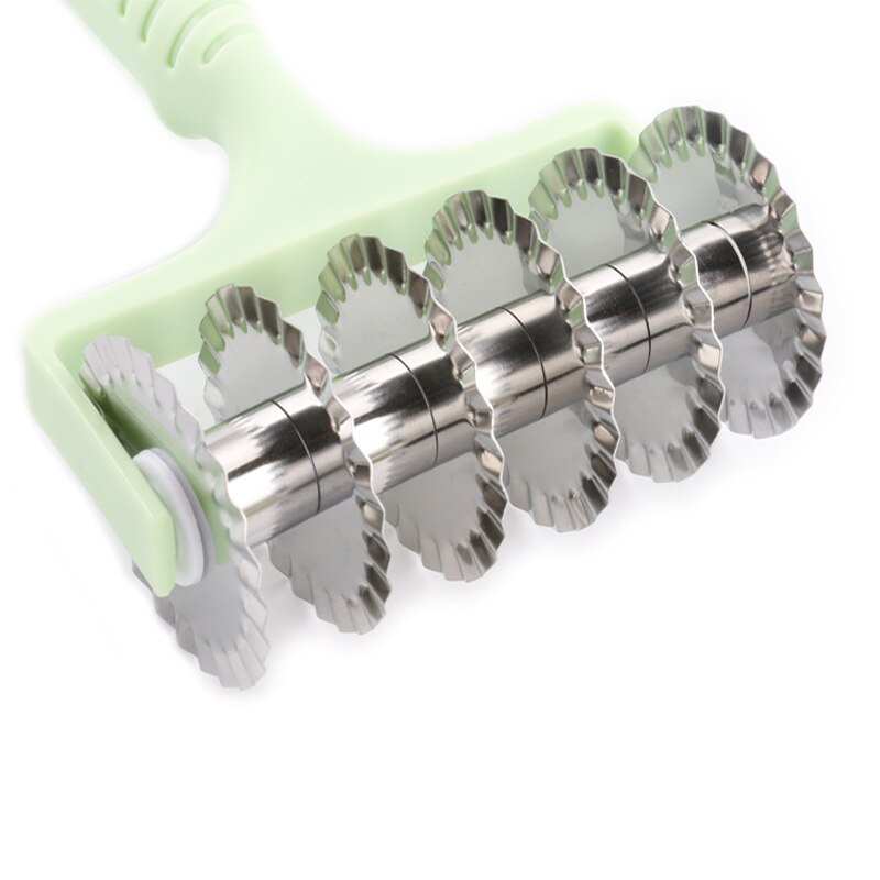 Rvs Rooster Roller Cutter Keuken Pull Netto Pizza Mes Wiel Pasta Deeg Biscuit Pie Keuken Bakken Tool Cutter