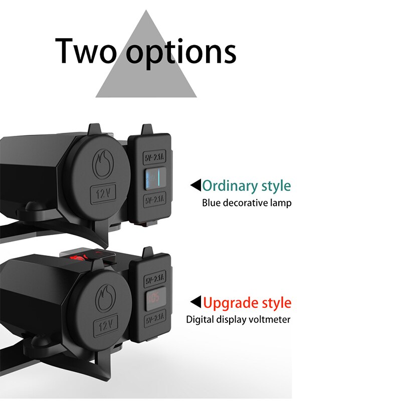 Waterdichte Universele Elektrische Auto Usb Oplader Motorfiets Sigarettenaansteker Moto Dual Usb Gezamenlijke Mobiele Mobiele Telefoon Oplader