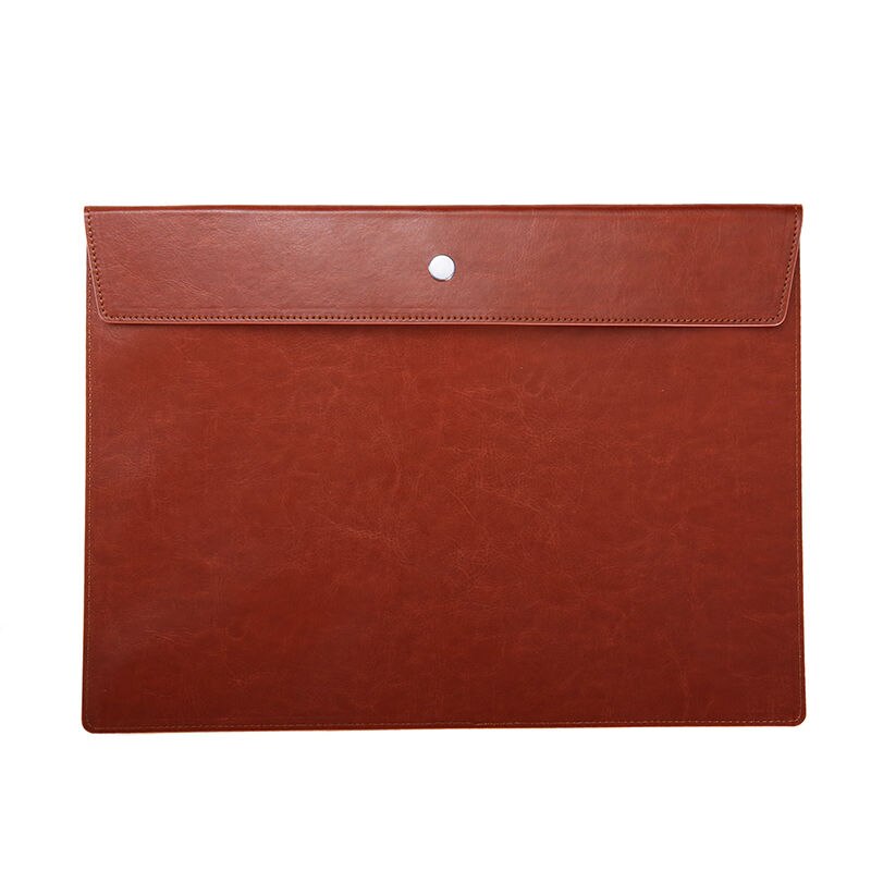 Aankomst Waterdichte A4 Fille Map Document Papers Organizer Opbergtas School Kantoorbenodigdheden: 2pcs brown
