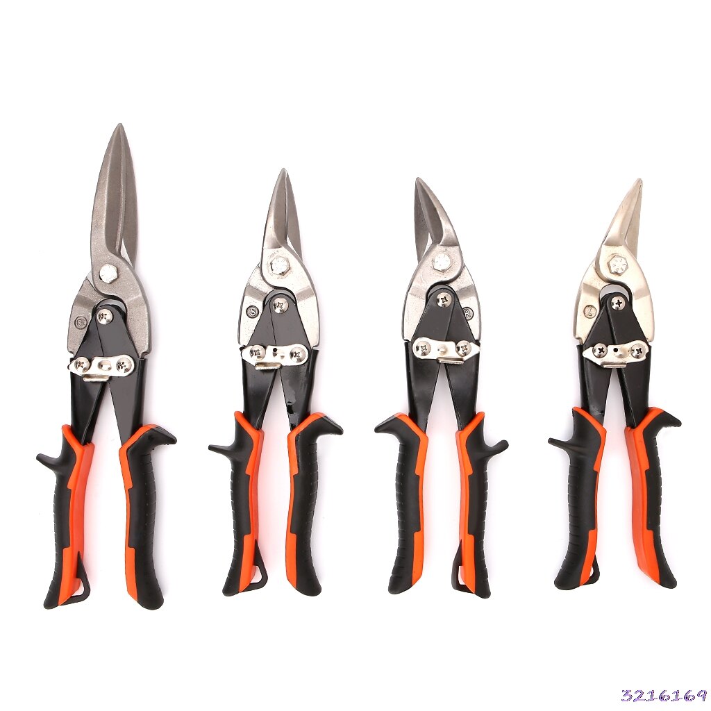 Cutting Scissors Hand Tool Straight Curved Aviation Tin Snip Sheet Metal Shear