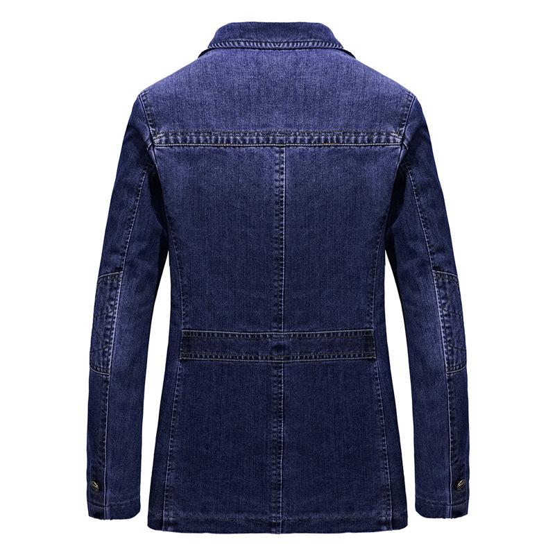 rand Men Denim lazer Jacket Spring Cotton Casual Suit Jackets Male Slim Fat Coat lazer Men lazer Masculino 3XL F805