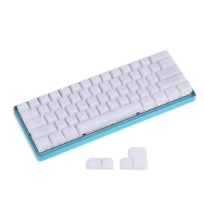 YMDK 1.5mm ABS 108 87 61 ANSI ISO Blank Milk Fog OEM Profile Shine Through Keycap For MX Mechanical Keyboard RGB GK61 Womier 66: 61 ANSI plus 4 ISO