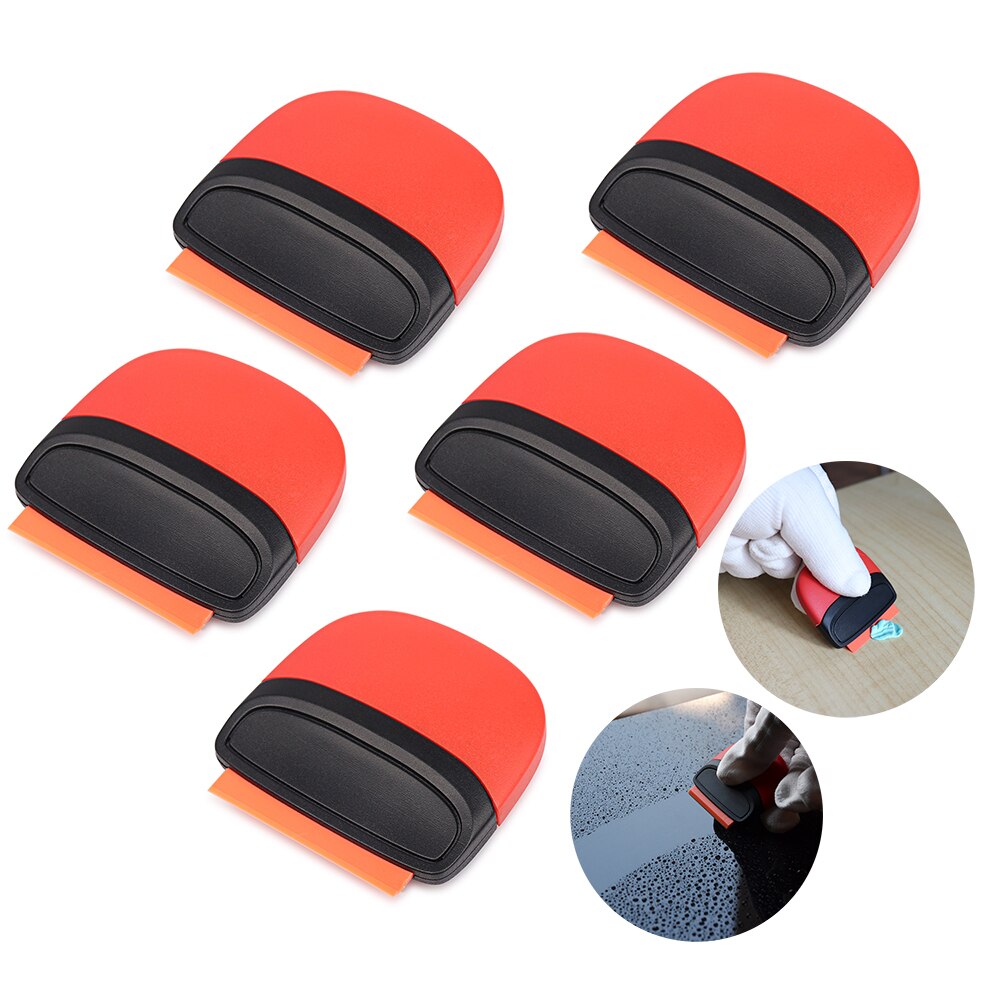 EHDIS 3/5PCS Vinyl Wrapping Film Razor Scraper Plastic Blade Window Tint Decal Car Squeegee Carbon Fiber Sticker Cleaning Tools