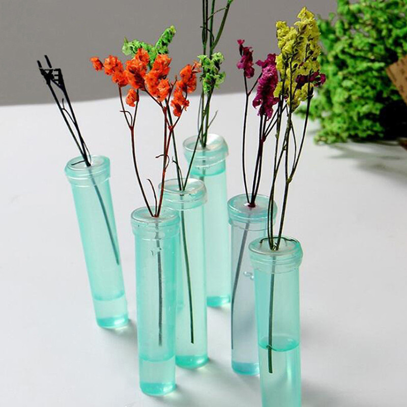 100 Uds tubos de flores frescas de plástico mantener fresco cultivar tubo de nutrición agua almacenamiento boda artes