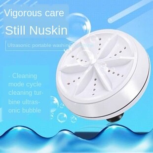 Folding Washing Machine Ultrasonic Turbine Mini Dormitory Socks Underwear Mini Washing Machine