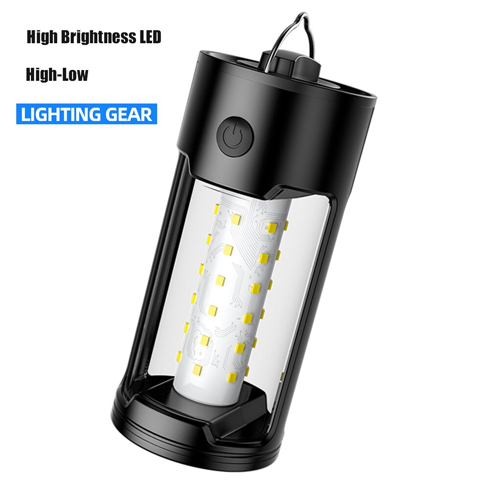 LED Camping Lantern Rechargeable Built-in 18650 battery Portable Tent Lamp Outdoor Waterproof Camping Emergency Light