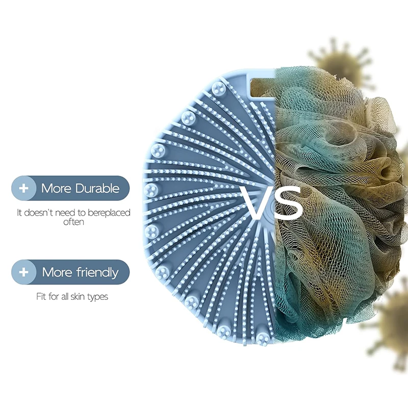 Siliconen Body Scrubber Exfoliërende Body Wash Scrubbers Exfoliator Douche Body Brush voor effectief douchen Peeling