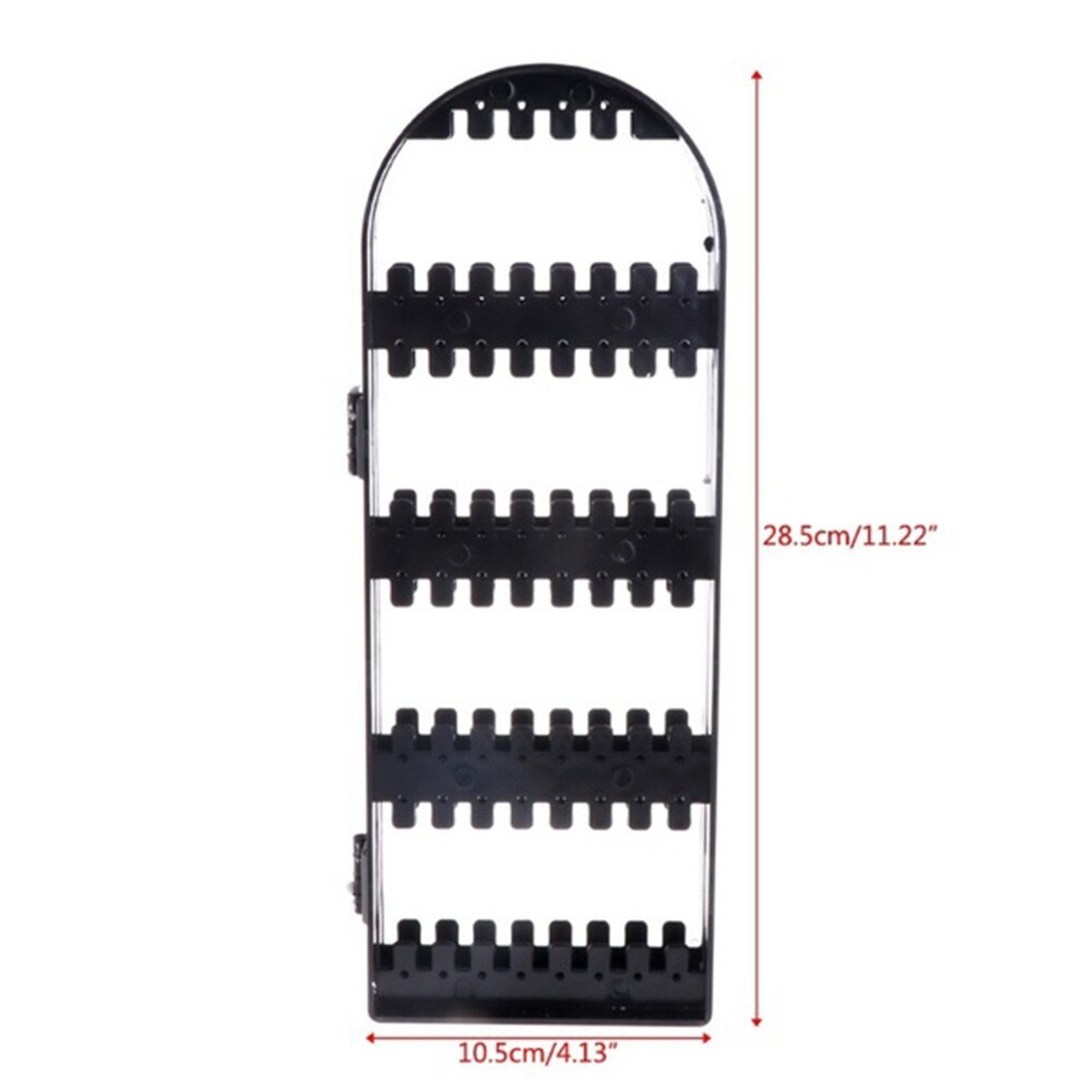 Sammenleggbart Smykkestativ - 120 Huller - Holder for Øredobber, Armbånd, Halskjeder - Plast