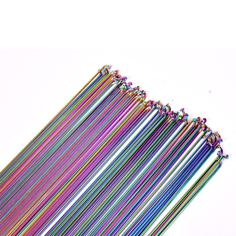 Szprycha rowerowa drut próżniowy poszycia tęcza szprychy 26/27.5/29 cala przemówił przemówił czapka robić roweru szosowego i górskiego części ze stali nierdzewnej przemówił