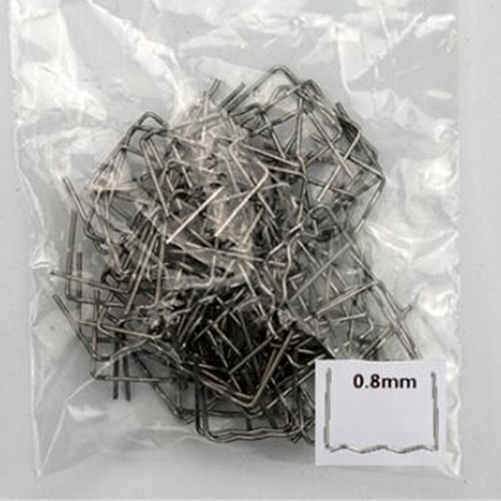 100Pcs Plastic Nietmachine Metalen Lasser Accessoires Rvs 0.6/0.8Mm Wave Nietjes Bumper Pre Cut Nietjes bumper