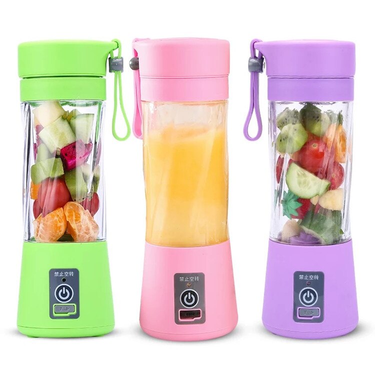 Tragbare Mini Orange Presse Entsafter Tasse Flasche USB Elektrische Obst Zitrus Zitrone Entsafter Milch Rührgerät 380ML Ladung Entsafter