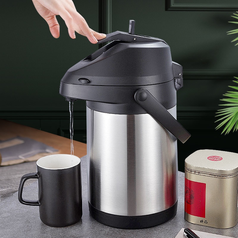 Airpot &amp; Cold Drink Dispenser, Coffee Dispenser, Stainless Steel Thermos Urn