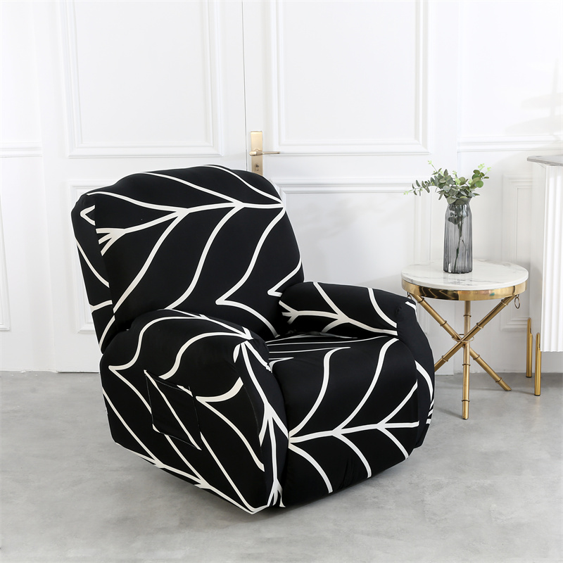 Split Stijl Fauteuil Cover Relax Fauteuil Covers Geometrische Massage Sling Stoel Covers Lounger Enkele Zetel Couch Sofa Kussenovertrekken: A4 Recliner Cover