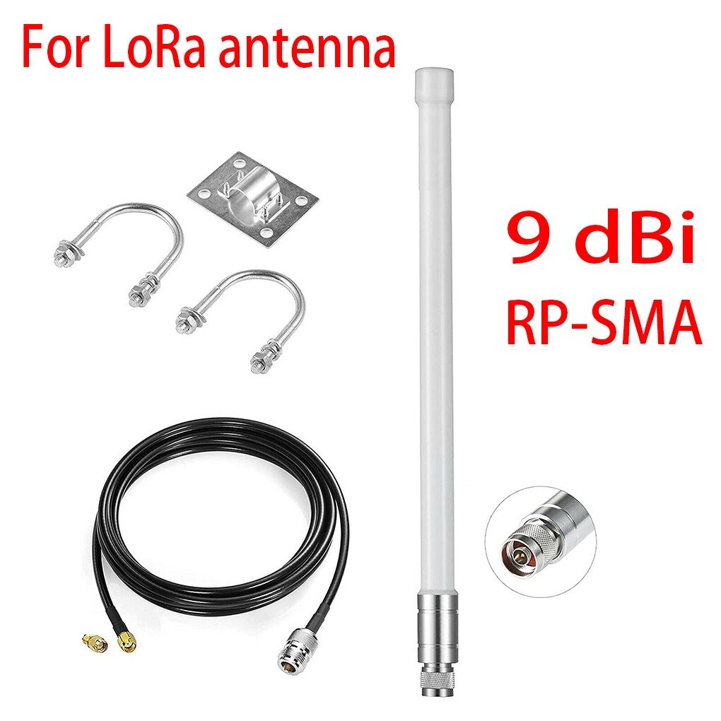 Für LoRa Antenne 868Mhz Helium Hotspot Bergmann 9dBi Antenne &Ampere; 10FT KSR200 Koaxial Verlängerung Kabel Für RAK Nebra Rotluchs