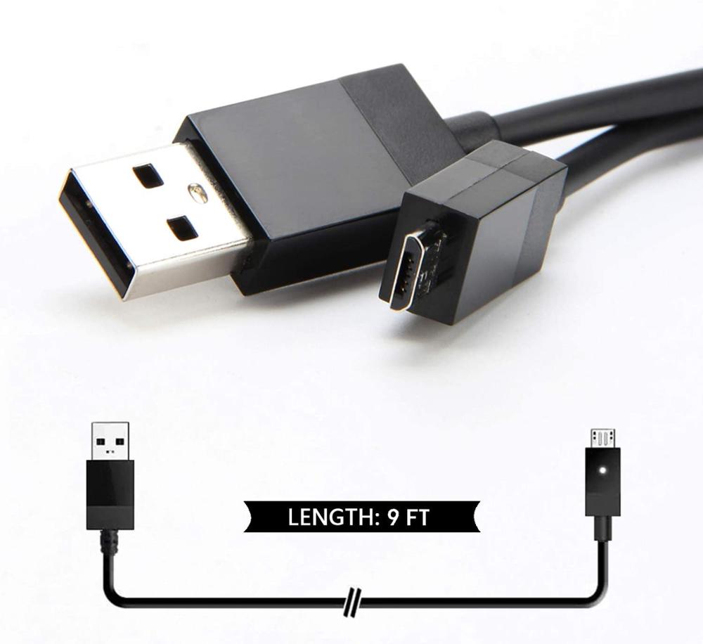 Lader Opladen Kabel Voor Xbox One S X Controller, Micro Usb 2.0 Spelen Data Sync Charge Cord 9FT
