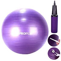 Fitness Ball - 55cm 65cm 75cm - Smooth Surface - Gym Balance Exercise Workout: 75cm-Purple