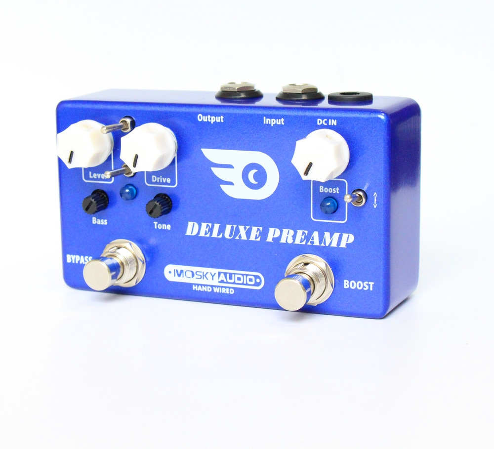Hand-Made DELUXE PREAMP guitar effect pedal Boost And Overdrive 2 effects in 1 with true bypass