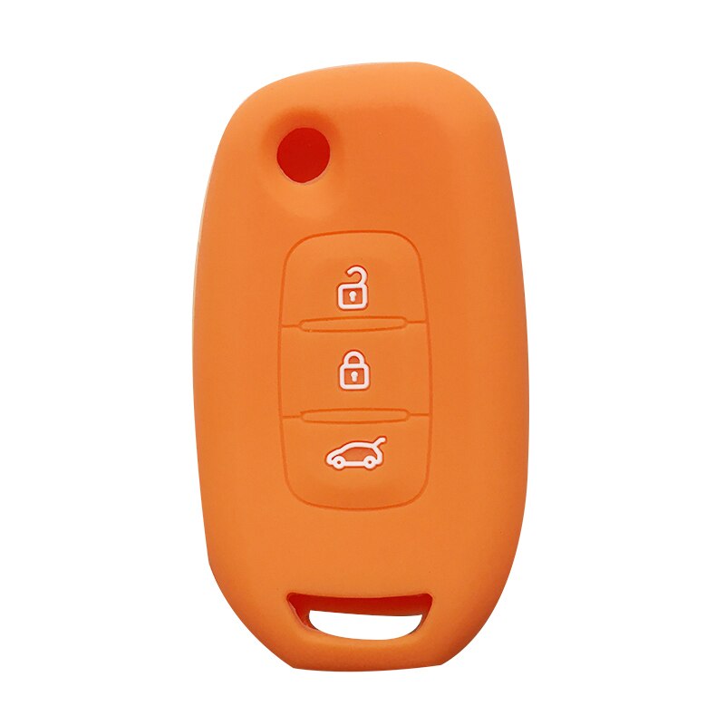 Porte-clés coquille de rechange pour Renault Arkana | Pour Renault Sandero Europe XP Megan Gel de silice, porte-clés de voiture: orange