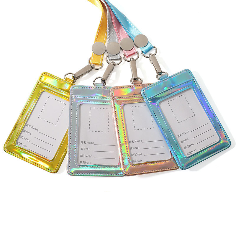 Porta biglietti da visita di moda porta biglietti da visita da lavoro in PU da donna