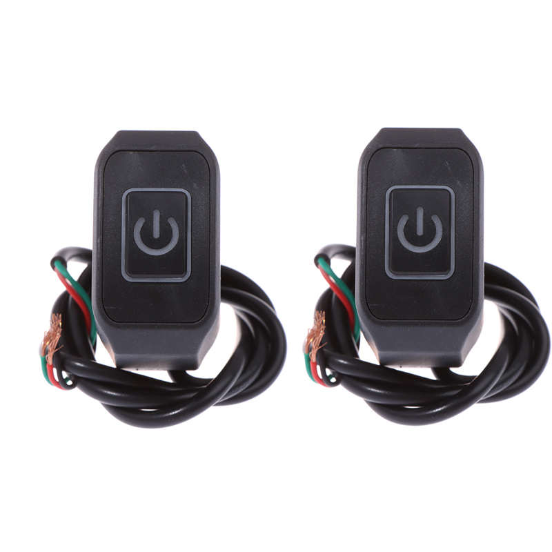 Motorrad-Lenkerschalter, 22 mm, 12 V, Ein-/Aus-Geschmack, universeller wasserdichter Motorrad-Anschluss, Steuerschalter, Moto-Zubehör: Silber