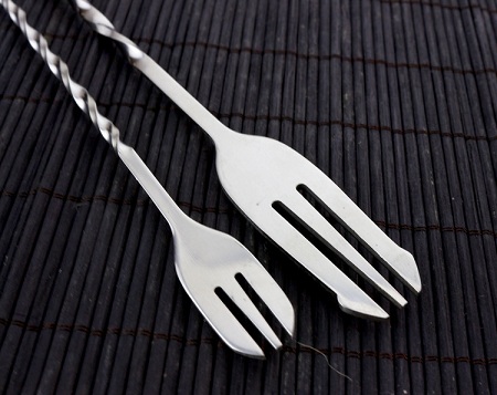 Stainless steel Bar Spoons Cocktail Drink Mixer Muddler Stirrer Stirring Mixing Stir Spoon Ladle Cocktail Shaker Spoon