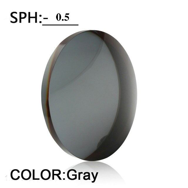 Dioptrien SPH 0-0,5 ZU-6,0 Fertig Myopie Sonnenbrille Männer Frauen Kurzsichtig Rezept Objektiv männer Polarisierte Sonnenbrille NX: Schwarz-grau Linse-0.5