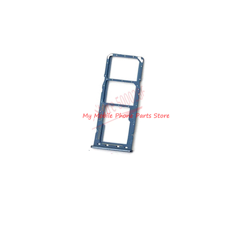 2PCS Single Dual Sim Card Tray Holder For Samsung Galaxy A20 A30 A50 A205 A305 A505 A305F A505F SD Card Reader Slot Adapter: Single Blue