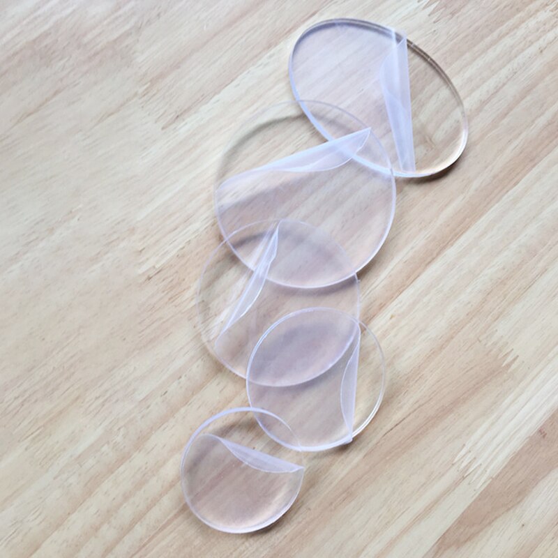 Base transparente acrylique Ellipse ronde, adaptée aux outils d&#39;argile, moules d&#39;argile polymère 1 pièce