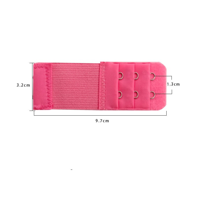 1PC 2 Haken Bh Verlängerung Für frauen Elastische Bh Erweiterung Gurt Haken Clip Expander Einstellbare Gürtel Schnalle Unterwäsche 13 farben: Wassermelone rot