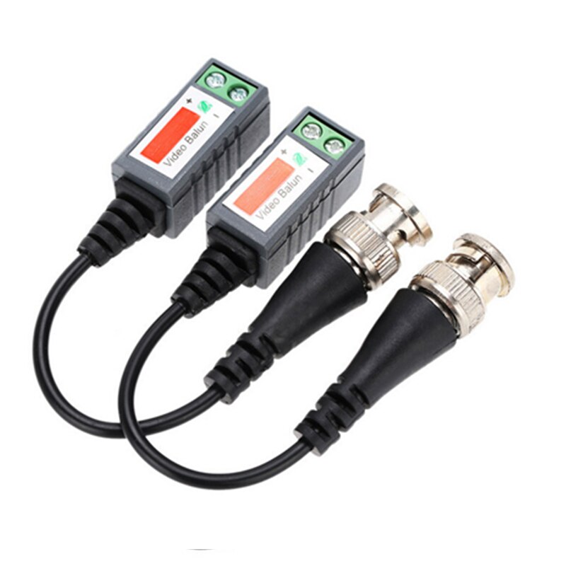 10Pairs ABS Plastic CCTV Video Balun UTP Balun BNC Cable CAT5 Cable CCTV Accessories Passive Transceivers 2000ft Distance