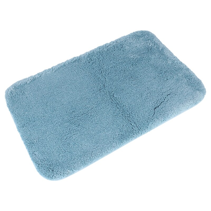 Antislip badmat, hoog waterabsorberend badmat, microvezel zacht pluche shaggy tapijt, antislip badmat voor thuis: Blauw