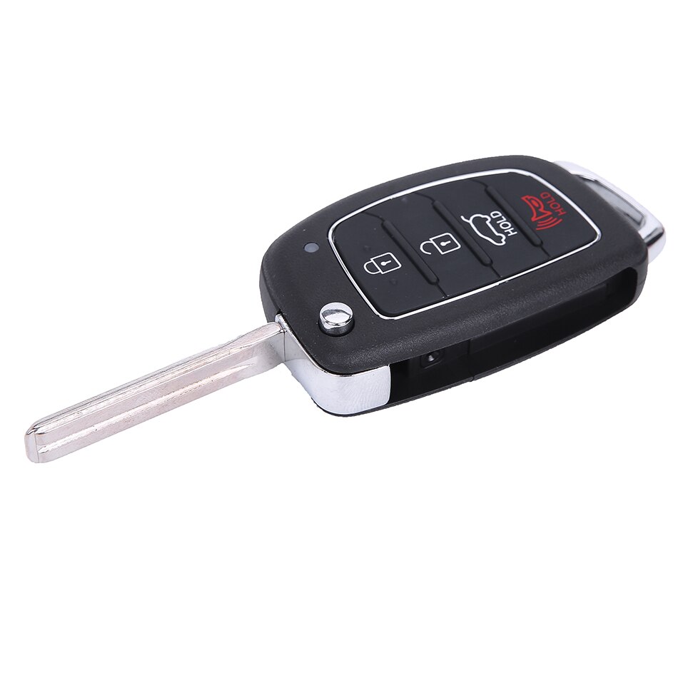 For Hyundai Solaris ix35 ix45 ELANTRA Santa Fe Verna 3/4 Button Car Key Shell HY20 Remote Key Fob Right Side Blade: 4 Buttons
