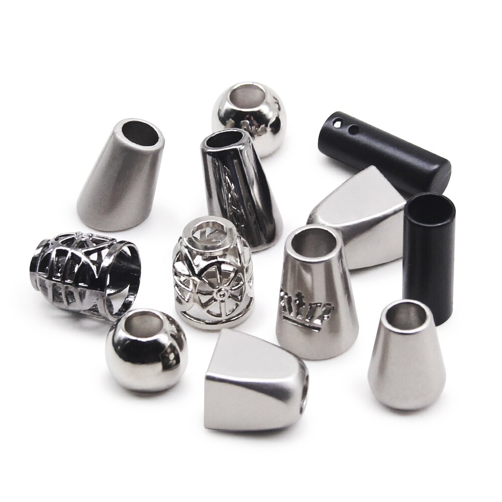 10pcs Metal End Stopper Cord Rope Ends Locks Lanyard Clips Fastener For Backpack Garment Drawstrings Accessory DIY