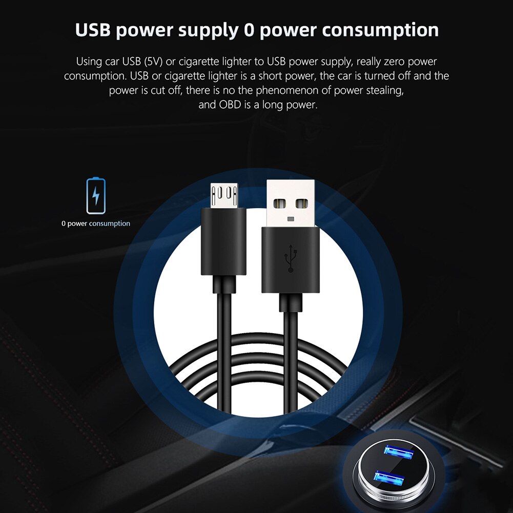 Auto Electronic Voltage Alarm Head-Up Display Car Speedometer Odometer Gauge Security System Warning Alarm