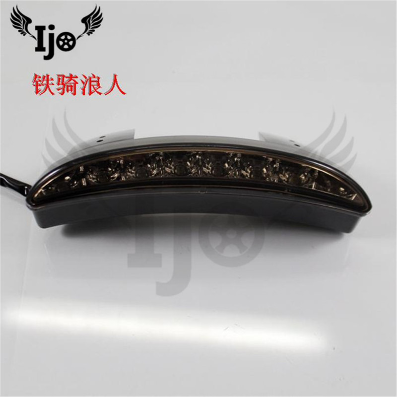 Cruise clignotant moto voor harley davidsion softail sportster honda shadow motorfiets accessoires Refit rem achterlicht LED: Zwart