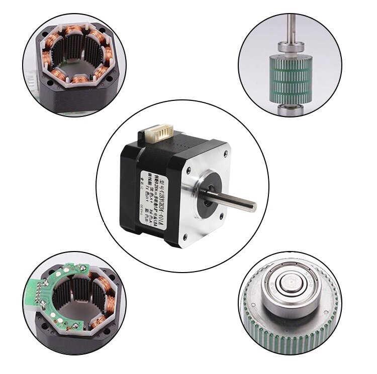 42BYGH48 Nema 17 1 Pcs 4-Lood Stappenmotor Lengte 48 Mm 1.5A 0.55N. M 42 Motor Nema17 Stepper Voor Diy 3D Printer Cnc Xyz