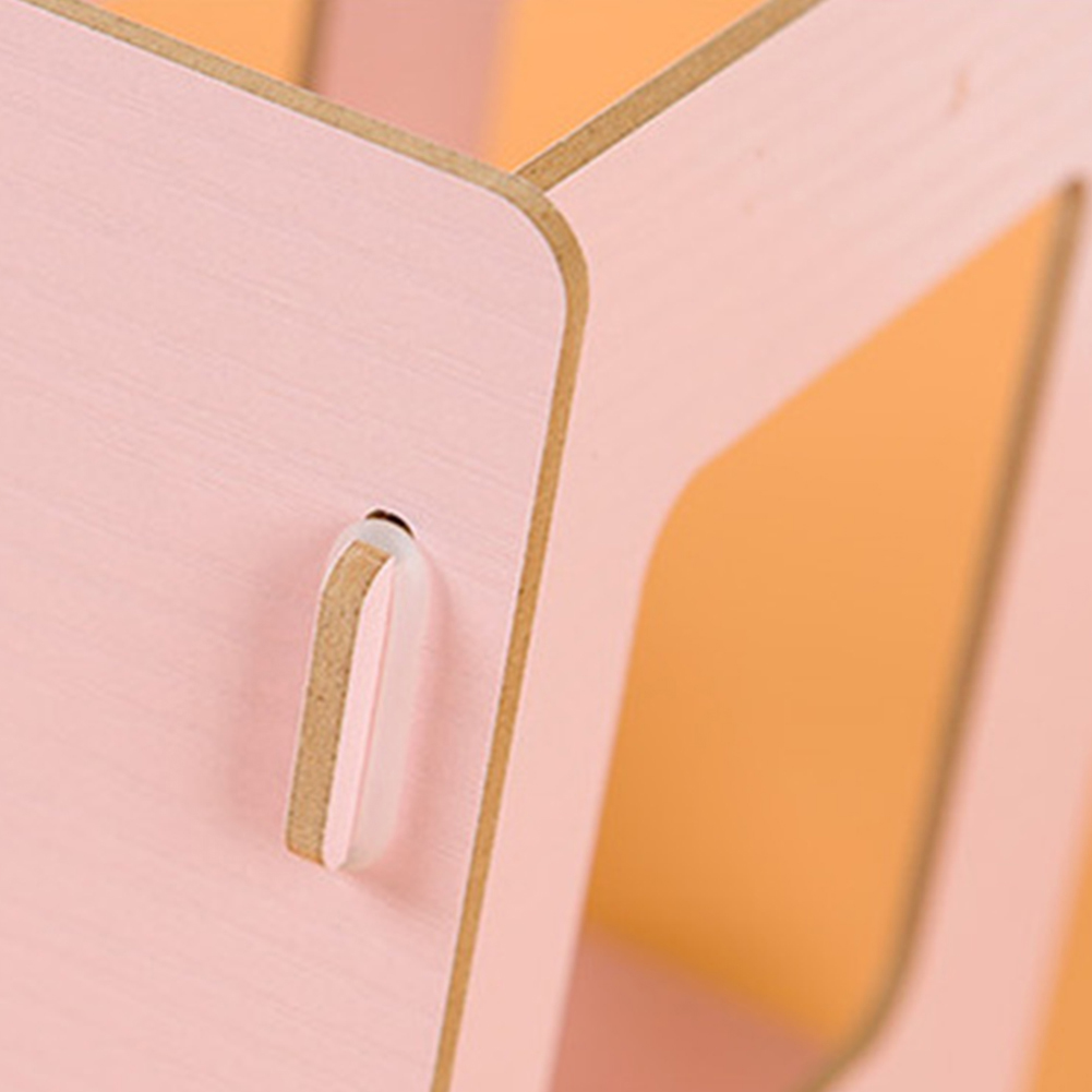 Estantería Simple de varios niveles para libros, estante de almacenamiento original de 4 rejillas para libros y artículos diversos, gabinete de madera DIY, estante de escritorio para libros para niños y el hogar