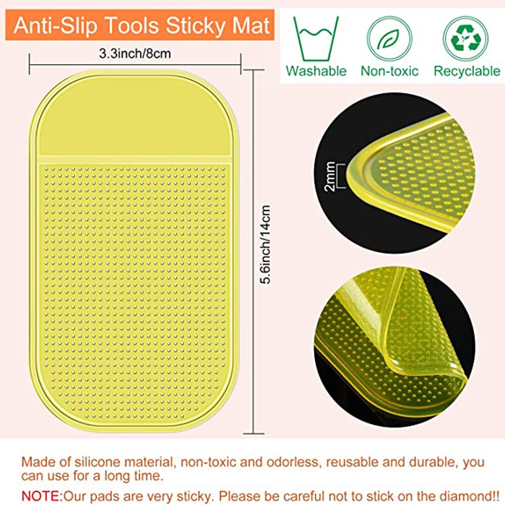 2/4/6 Stck Anti-Unterhose Klebrige matt Diamant Malerei Werkzeuge Tablett Nicht-Unterhose Matte Halfter für halten fach Diamant Stickerei Zubehör