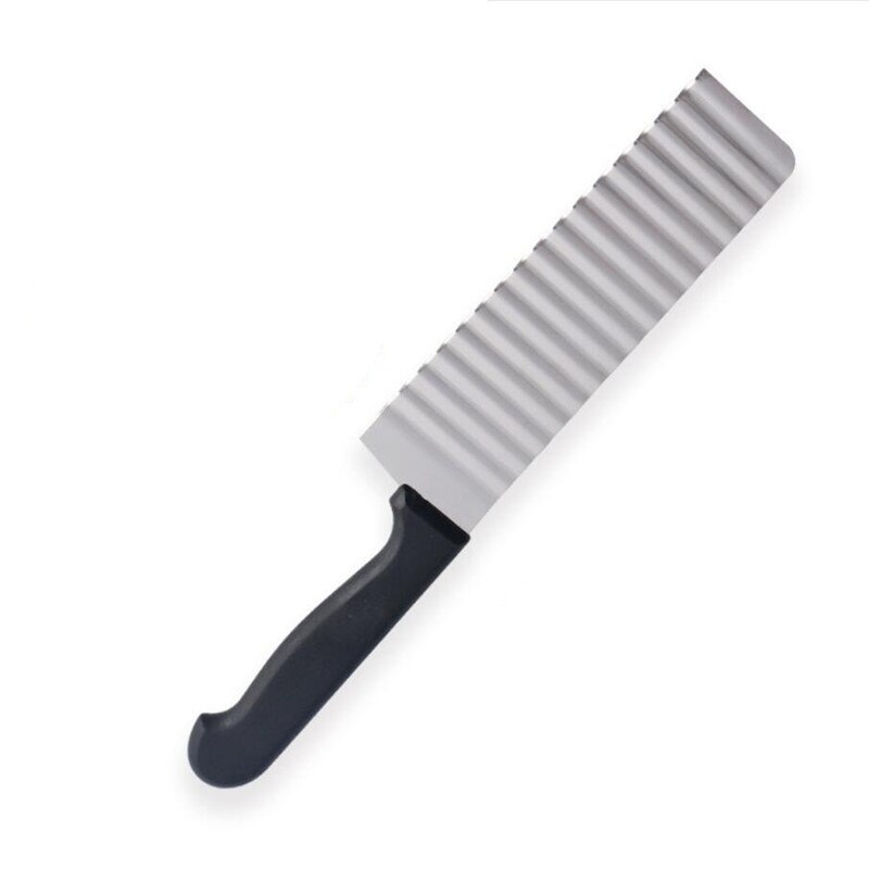 Long Potato French Fry Cutter Stainless Steel Kitchen Accessories Wave Knife Chopper Serrated Blade Carrot Slicer